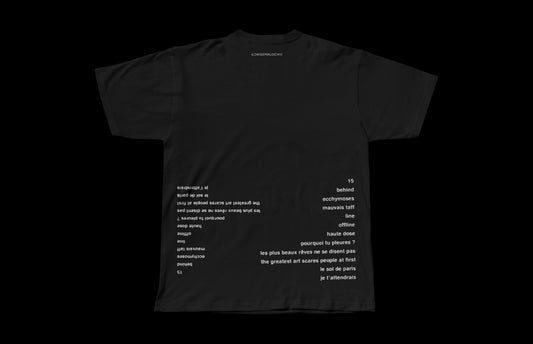 t-shirt "ECCHYMOSE(S)" noir