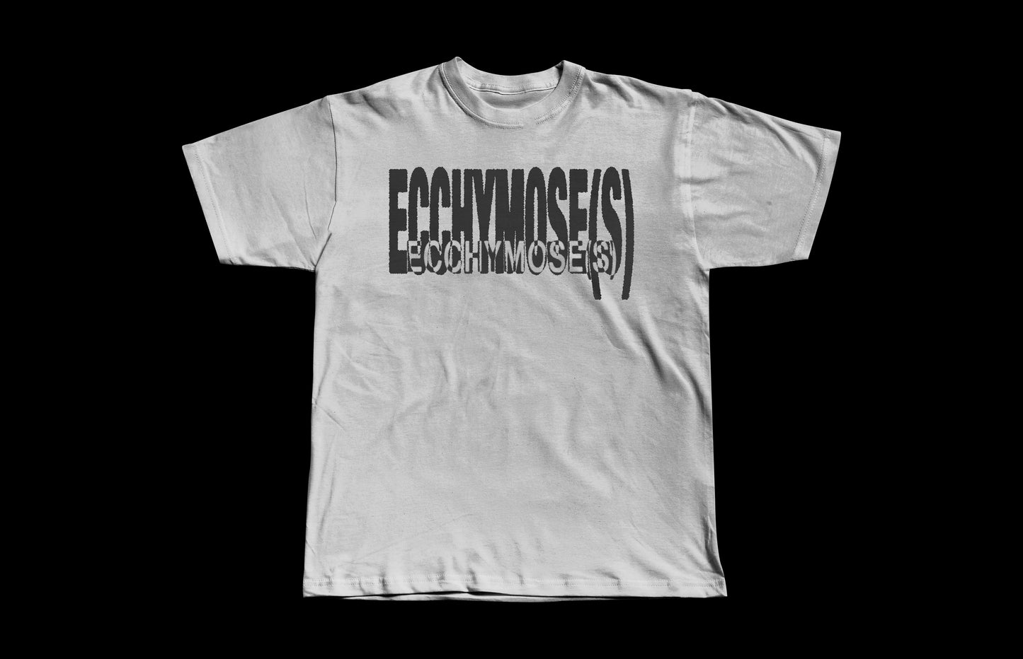 t-shirt "ECCHYMOSE(S)" blanc
