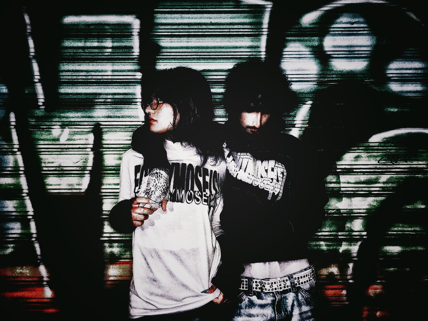 t-shirt "ECCHYMOSE(S)" blanc