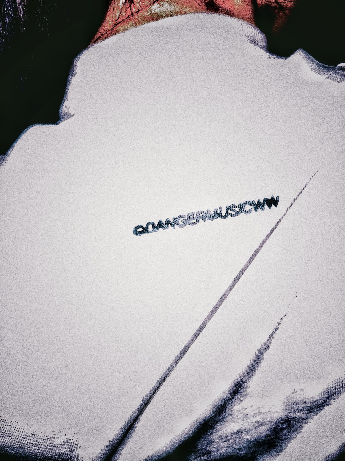 t-shirt "ECCHYMOSE(S)" blanc